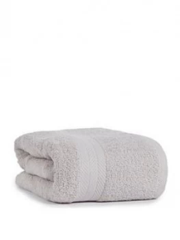 image of Essentials Collection 100% Cotton 450 Gsm Quick Dry Jumbo Bath Sheet ; Light Grey