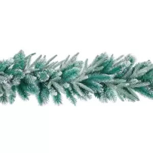 image of 1.8M Bluemont Fir Green & Silver Christmas Garland