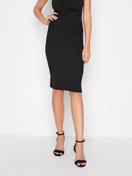 Image of Long Tall Sally Black Midi Skirt, Black, Size 10, Women