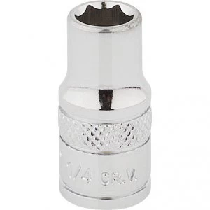 Image of Draper 1/4" Drive Hi-Torq Bi Hexagon Socket Imperial 1/4" 1/4"