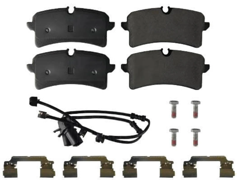 Image of Blue PRINT ADBP420034 Brake pad set Rear Axle, incl. wear warning contact, with bolts/screws Brake Pad Set,disc brake (402)