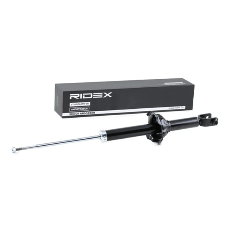 Image of RIDEX 854S1100 Shock absorber Rear Axle, Gas Pressure, Twin-Tube, Telescopic Shock Absorber, Bottom Fork Shock Absorber (854)