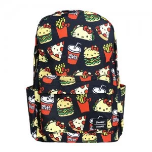 Image of Loungefly Sanrio Hello Kitty Snacks Aop Nylon Backpack