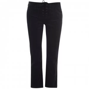 Image of AG Jeans AG High Rise Slim Flare Crop Lace Jeans - Rich Mercury