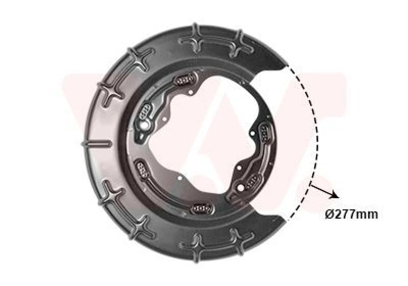 Image of VAN WEZEL Brake disc backing plate VAN WEZEL 8207374