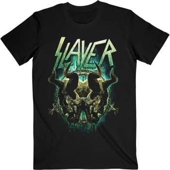 Image of Slayer - Daemonic Twin Unisex Large T-Shirt - Black