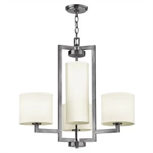 Image of 4 Light Multi Arm Ceiling Pendant Chandelier Antique Nickel, E27
