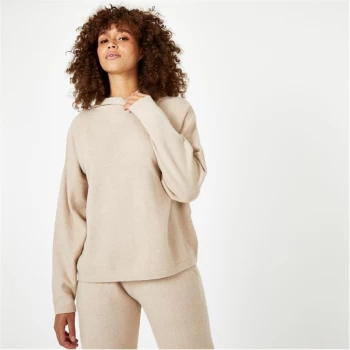 image of Jack Wills Lounge Knitted Hoodie - Camel