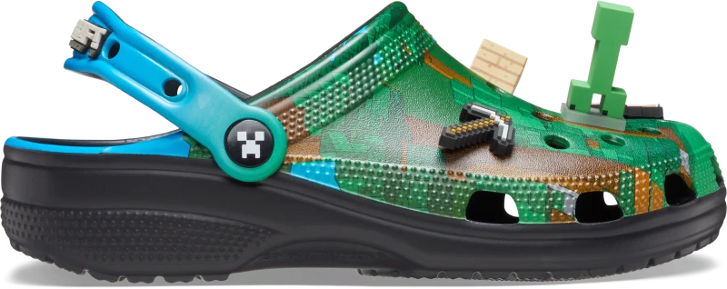 Image of Crocs Unisex Minecraft Classic Clogs Multi M10