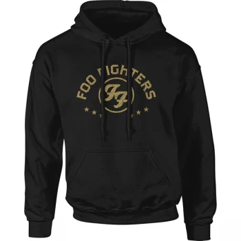 Image of Foo Fighters - Arched Stars Unisex Large Pullover Hoodie - Black