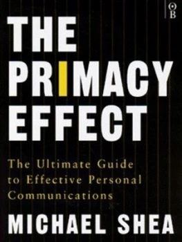 Image of The Primacy Effect by Michael Shea Hardback