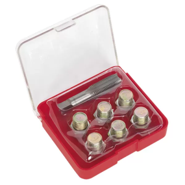 image of Genuine SEALEY VS615 Oil Drain Plug Thread Repair Set - M15