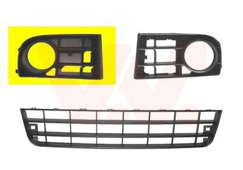 Image of VAN WEZEL Bumper grill VAN WEZEL 5894598