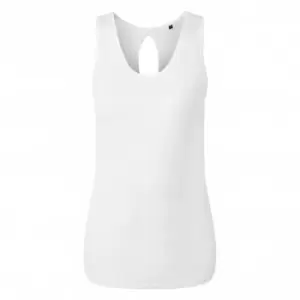 TriDri Womens/Ladies Tie Back Vest (XXS) (White)