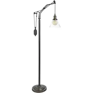 image of Hudson Adjustable Industrial Floor Lamp