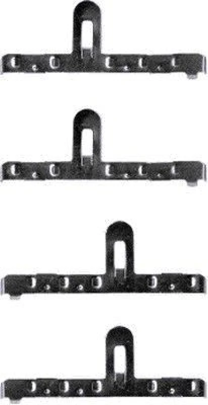 Image of HELLA Brake pad fitting kit HELLA 8DZ 355 202-181