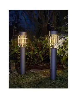 image of Smart Solar Anglia 365 Solar Stake Light Pair