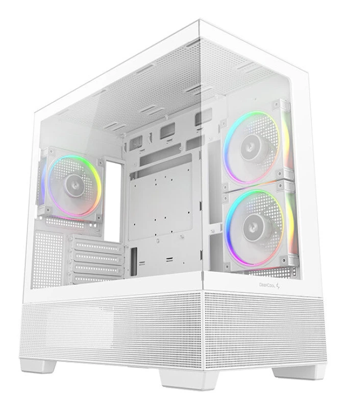 Image of DeepCool DeepCool CG380 3F WH Midi Tower White R-CG380-WHAGM3-G