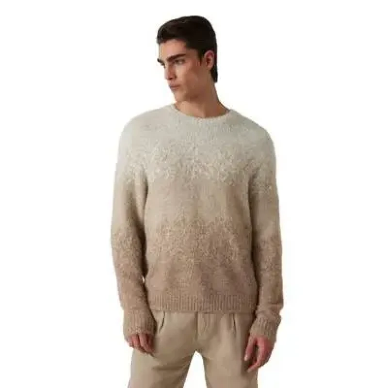 Image of Guess Sweater Guess TREY MARLED Gris Male XS
