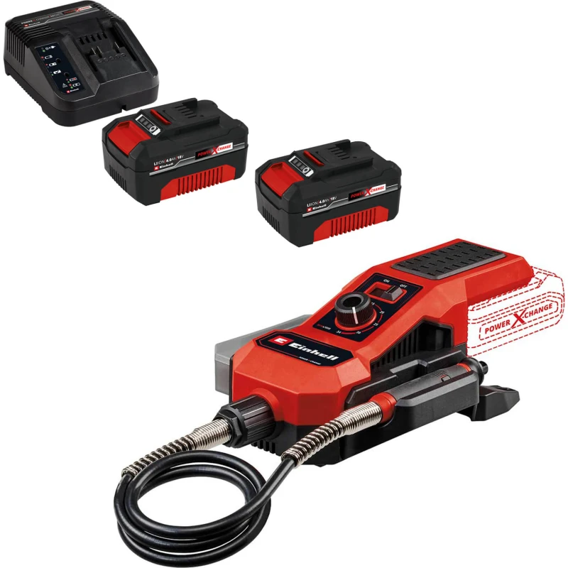 Image of Einhell TE-MT 18/34 Li 18v Cordless Flexible Shaft Rotary Multi Tool TE-MT 18/34 Li Batteries: 2 x 4ah Li-ion