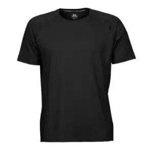Image of Tee Jays Mens Cool Dry Short Sleeve T-Shirt (2XL) (Black)