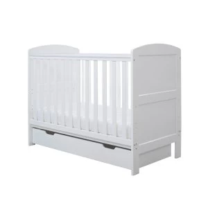 Image of Ickle Bubba Coleby Mini Cot Bed with Under Drawer White