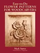 Image of easy to do flower patterns for woodcarvers