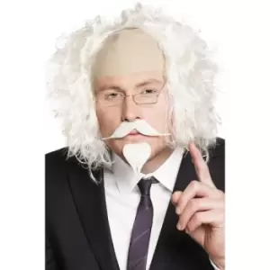 Image of professor Moustache Fancy Dress (White)