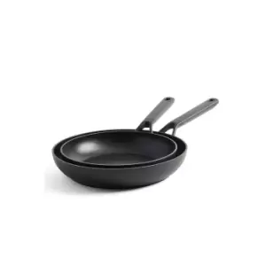 image of KitchenAid 2 Piece Classic Forged Frying Pan Set