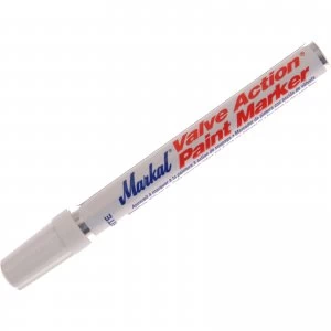 image of Markal Valve Action Paint Marker White