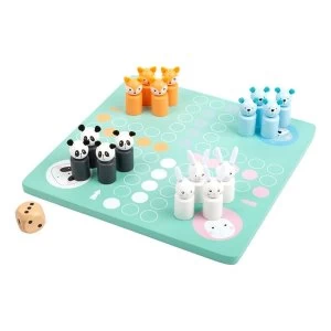 image of Legler - Small Foot Childrens Ludo Pastel Colours Board Game