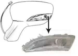 VAN WEZEL Turn Signal RENAULT,NISSAN 4373915 261659450R Side Marker Lights,Side Indicator,Indicator