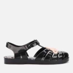 Image of Vivienne Westwood for Melissa Womens Possession Contrast Orb Sandals - Black - UK 3