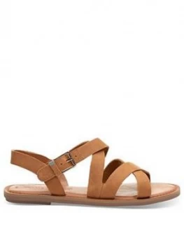 image of Toms Sicily Flat Sandal - Natural, Size 7, Women