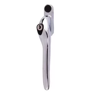 image of Yale Polished Chrome Effect Zinc Alloy Right-Handed Window Handle (L)167mm