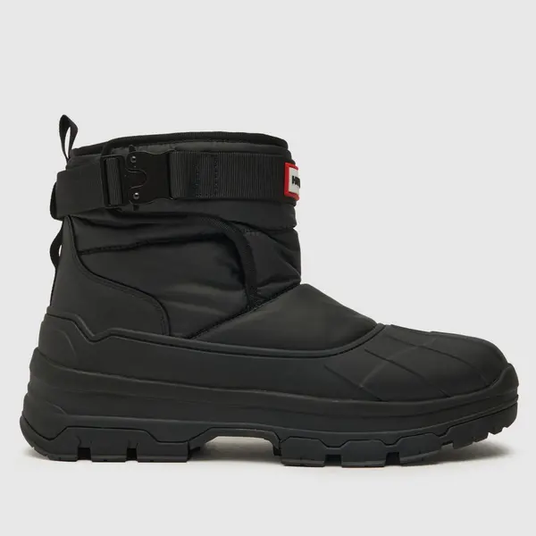 Image of HUNTER BOOTS short buckle snow boots in Black UK 7