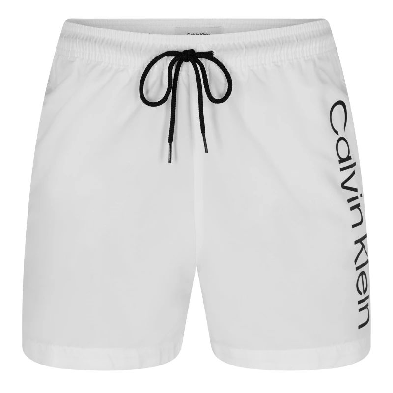 Image of Calvin Klein Large Logo Swim Shorts CL White male 2XL