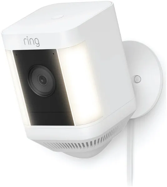Image of Ring Spotlight Cam Plus, Plug-In - White- Uk