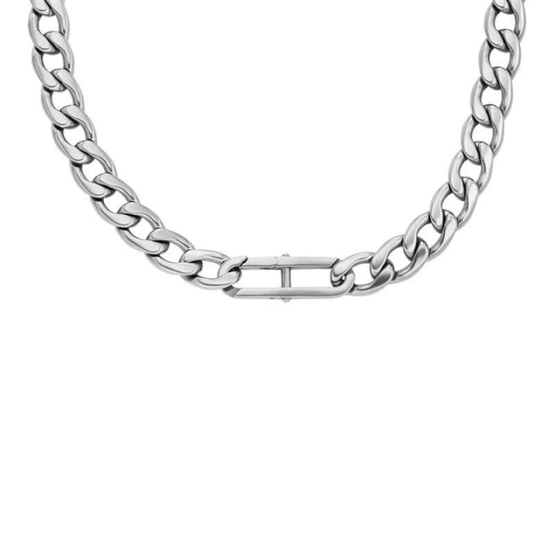 Image of Fossil JF04769040 Mens Heritage D-Link Stainless Steel Jewellery