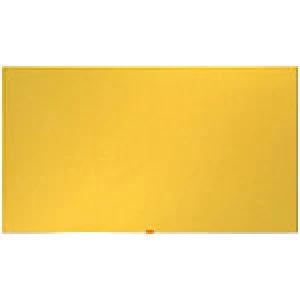 image of Nobo Notice Board Felt Yellow 69 x 122 cm