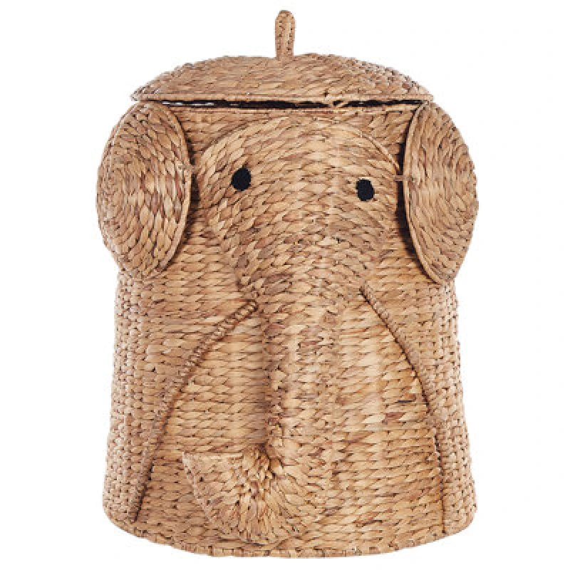 Image of Beliani Kids Basket Elephant Dogon Wicker Natural