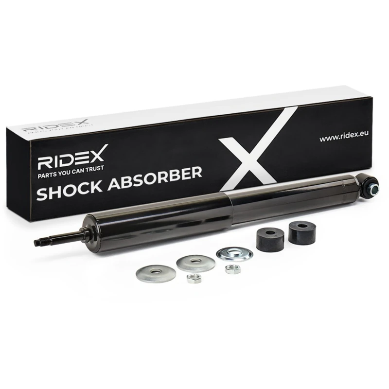 Image of RIDEX 854S1320 Shock absorber Rear Axle, Gas Pressure, Telescopic Shock Absorber, Top pin Shock Absorber (854)