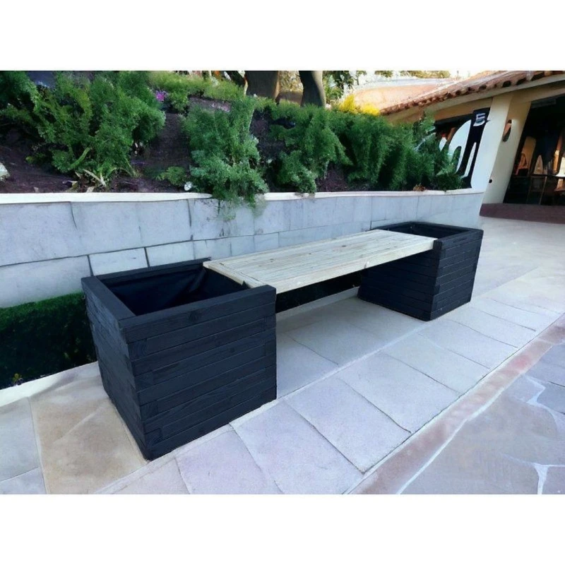 Image of Buttercup Farm Somerset Double Planter Bench - Colour Choice - L180 x W40 x H40cm Multicolor Unisex