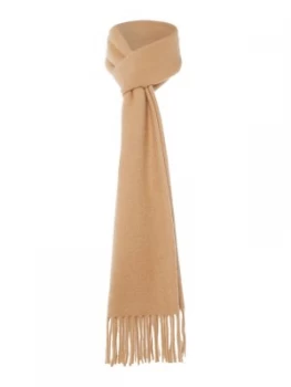 Image of Barbour Plain Cashmere Scarf Camel