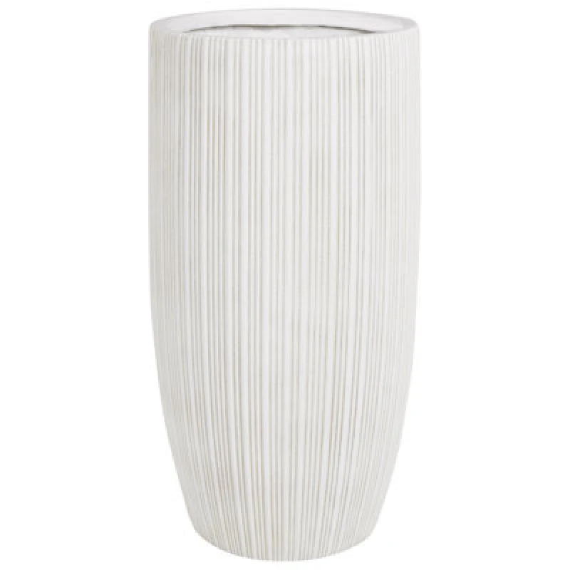Image of Beliani Plant Pot Zelkova 35cm Light Beige