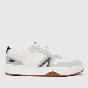 Image of Lacoste White & Grey L001 Trainers