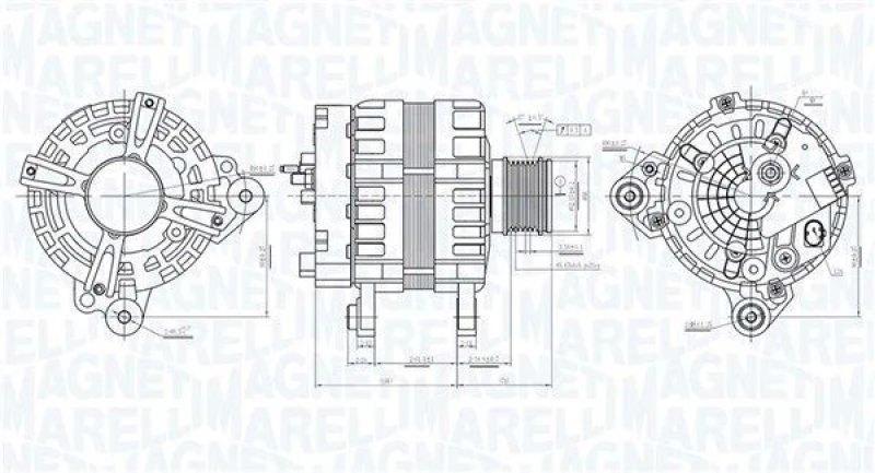 Image of MAGNETI MARELLI Alternator MAGNETI MARELLI 063736193010