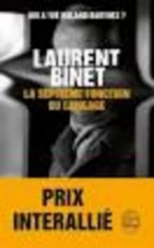 Image of Septieme Fonction Du Langage by Laurent Binet Book