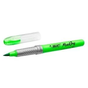 Image of Bic Marking Highlighter Flex Grip Pen Shaped Highlighter Green Pack of