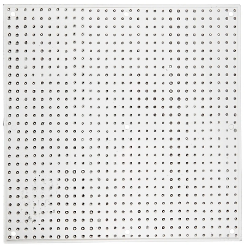 Image of Creotime Transparent Square Bead Plate - 14 5x14 5cm Square-753011